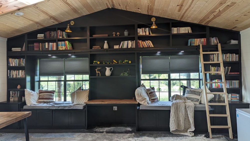 Custom Library Cabinet Wall Custom Library Cabinet Wall